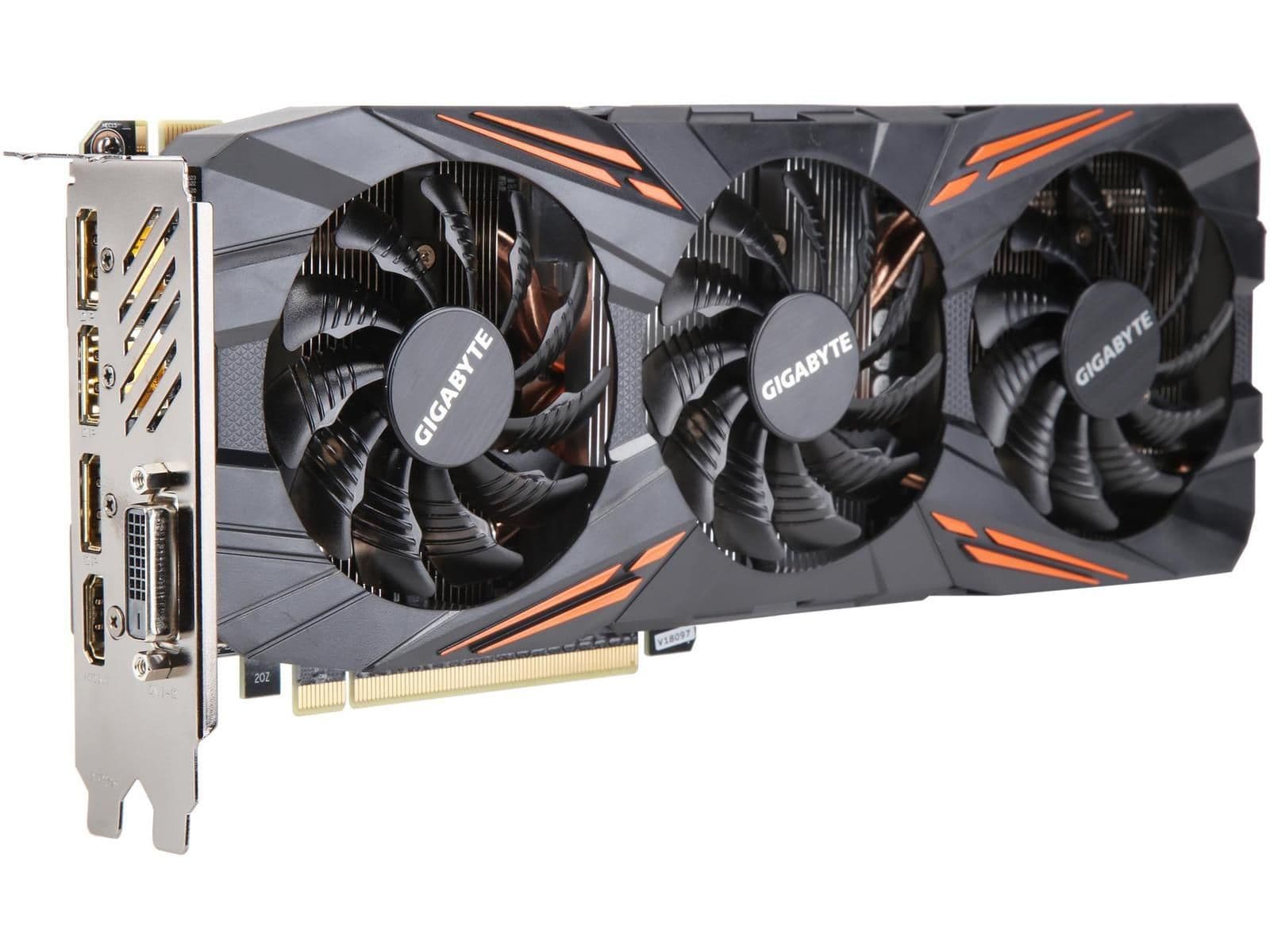 Gigabyte WINDFORCE 3X GeForce GTX 1070 8GB GDDR5 Black image