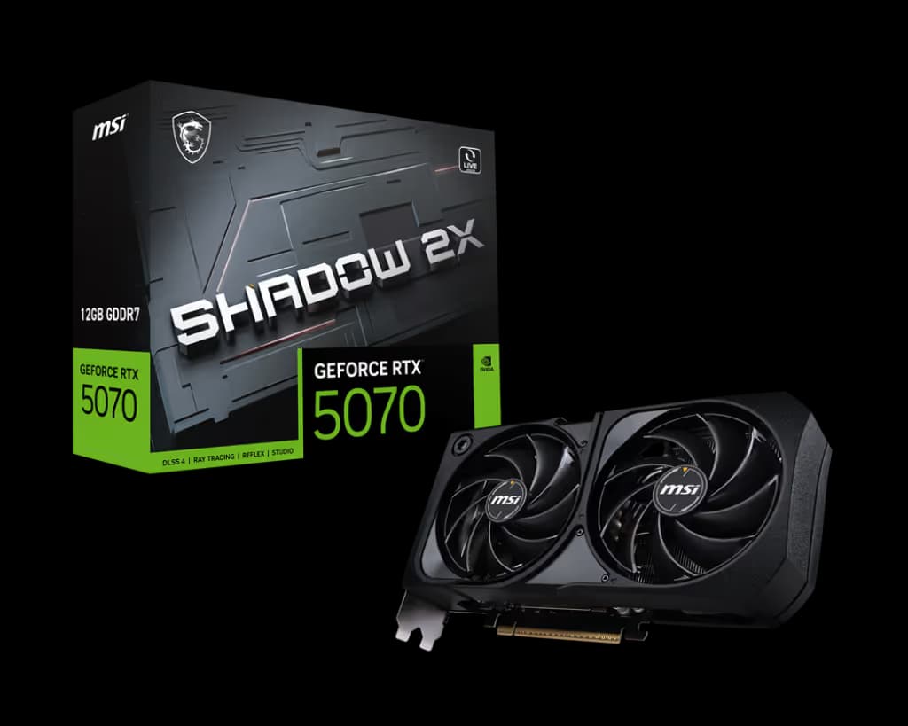 MSI SHADOW 2X GeForce RTX 5070 12G GDDR7 main image