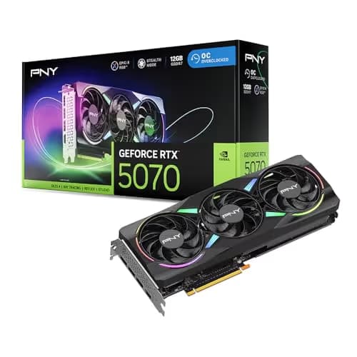 PNY GeForce RTX 5070 12GB ARGB EPIC-X RGB Overclocked Triple Fan GDDR7 main image