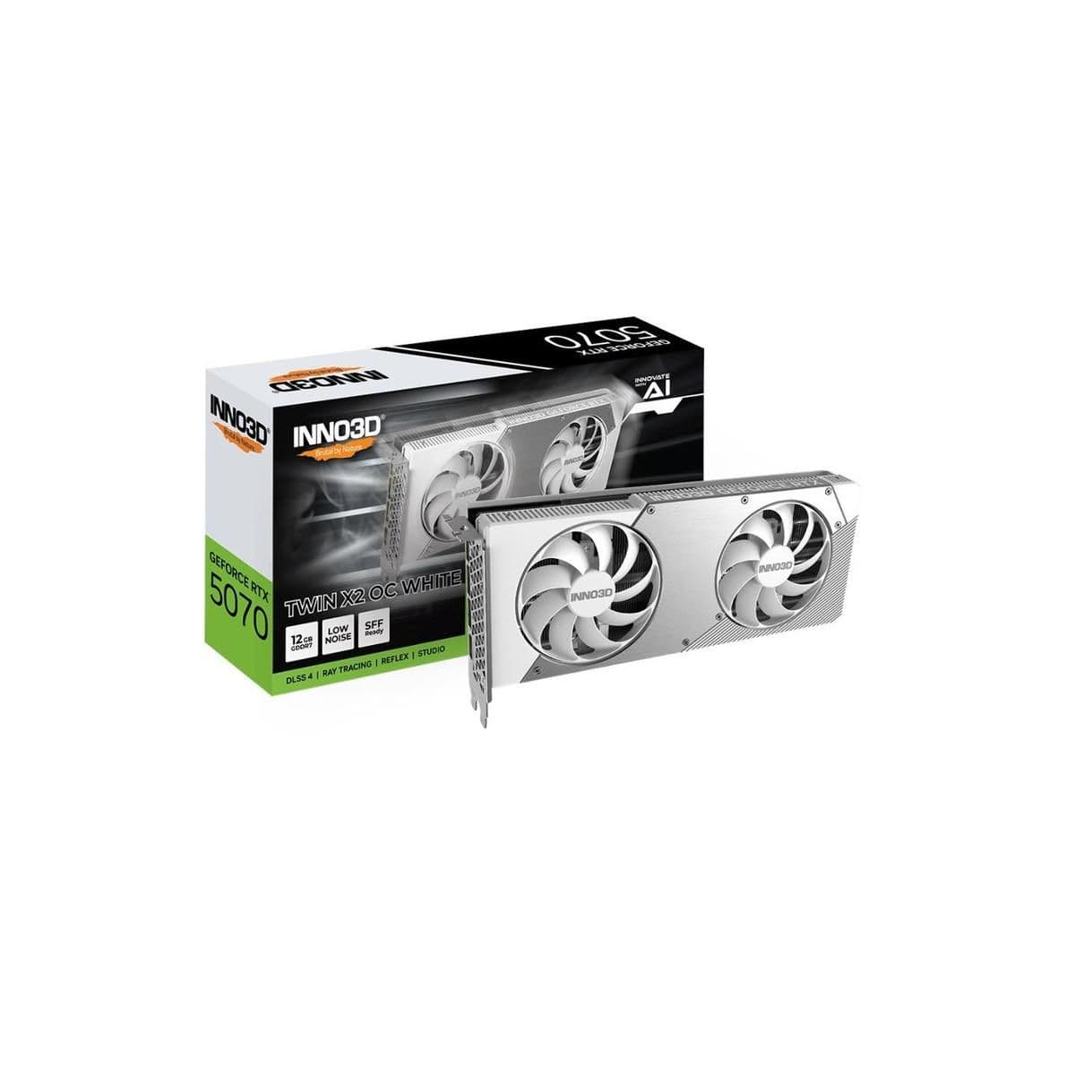 Inno3D GeForce RTX 5070 Twin X2 OC 12GB GDDR7 White / Silver main image
