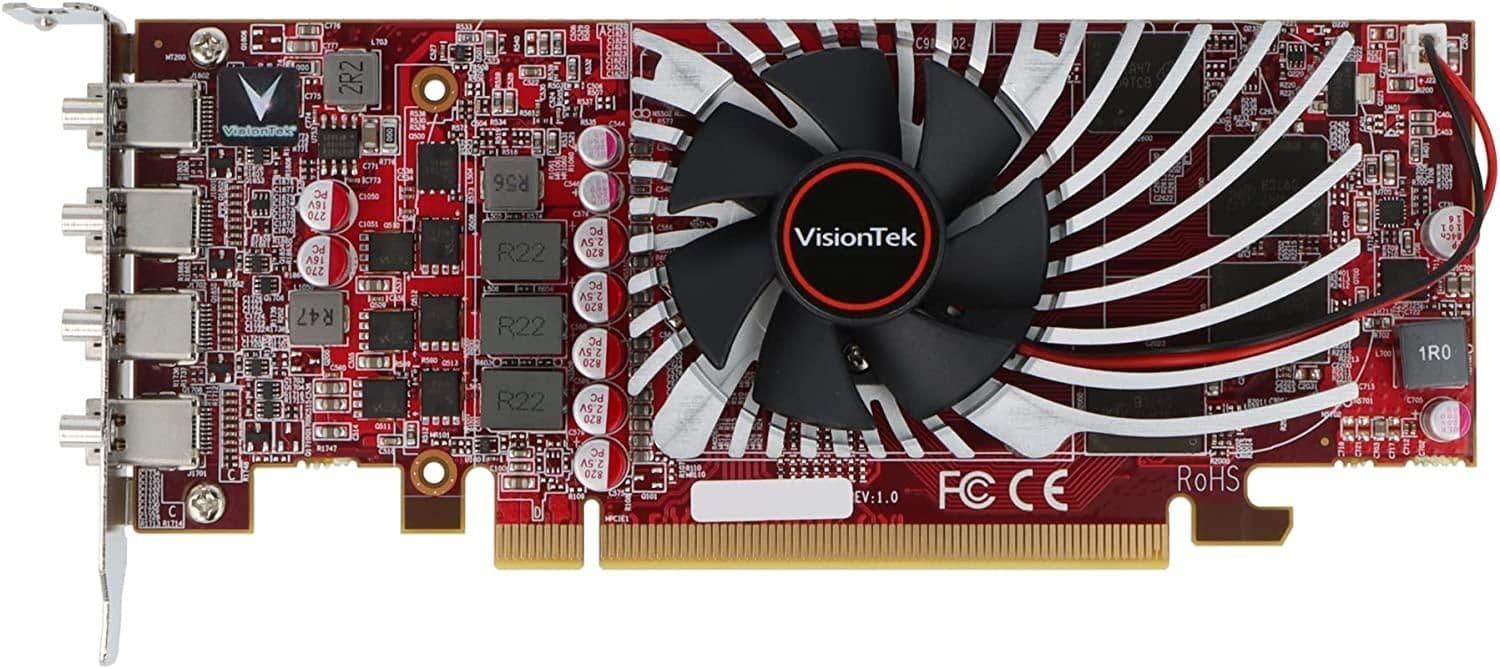 VisionTek Red Radeon RX 550 - 512 4GB GDDR5 Red main image