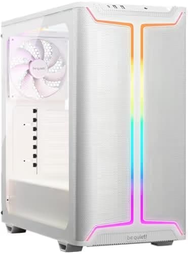 be quiet! Pure Base 501 DX ATX Mid Tower White Tempered Glass main image