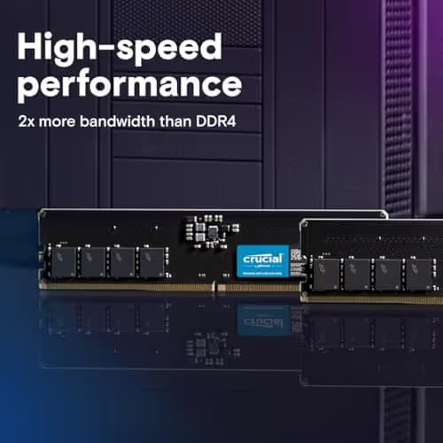 Crucial CT64G56C46U5 64GB (1x64GB) DDR5-5600 CL46 Black image