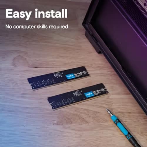 Crucial CT64G56C46U5 64GB (1x64GB) DDR5-5600 CL46 Black image