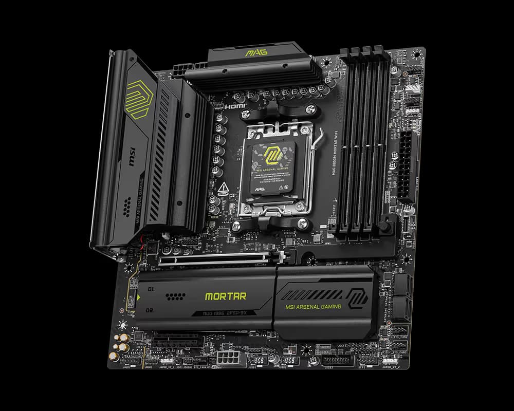 MSI B850M MAG MORTAR WIFI AM5 DDR5 Micro ATX image