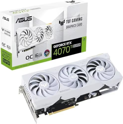ASUS TUF Gaming GeForce RTX 4070 Ti SUPER BTF White OC Edition 16GB GDDR6X main image