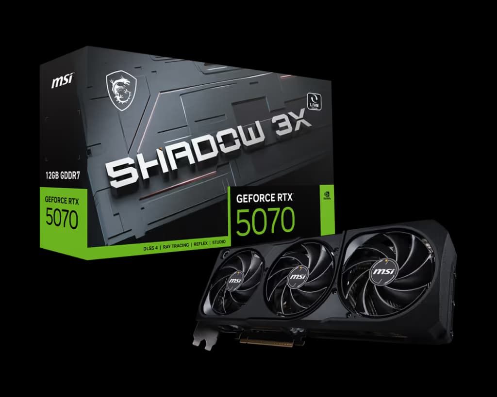 MSI SHADOW 3X GeForce RTX 5070 12GB GDDR7 image
