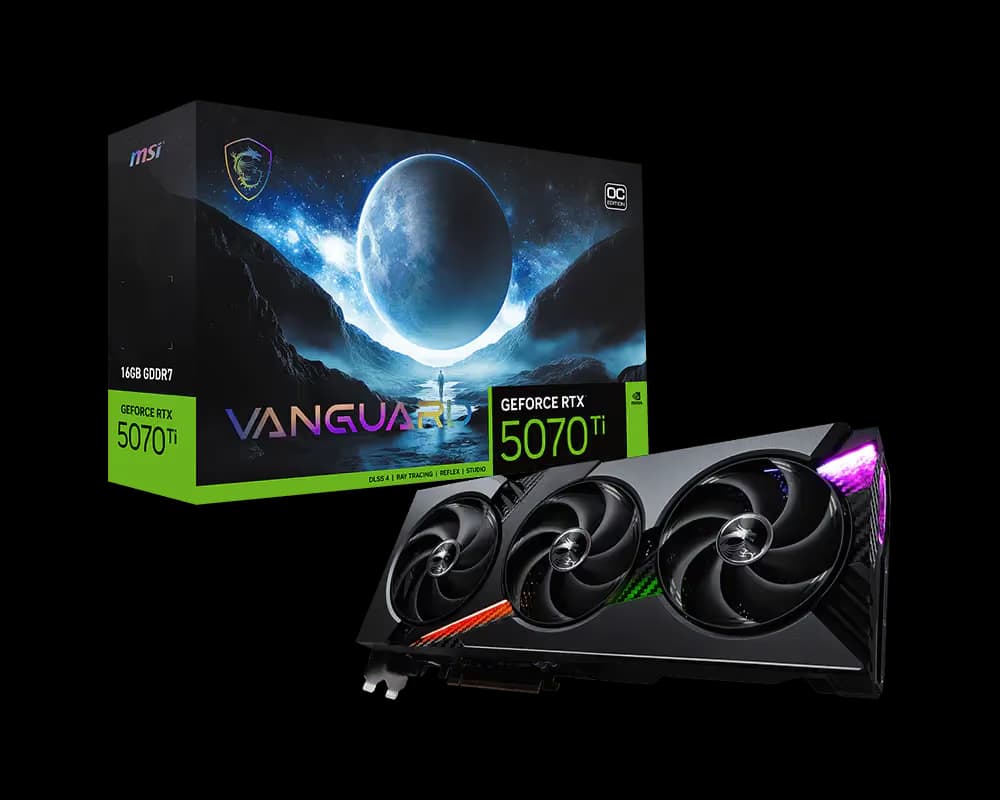 MSI GeForce RTX 5070 Ti 16G VANGUARD OC 16GB GDDR7 image