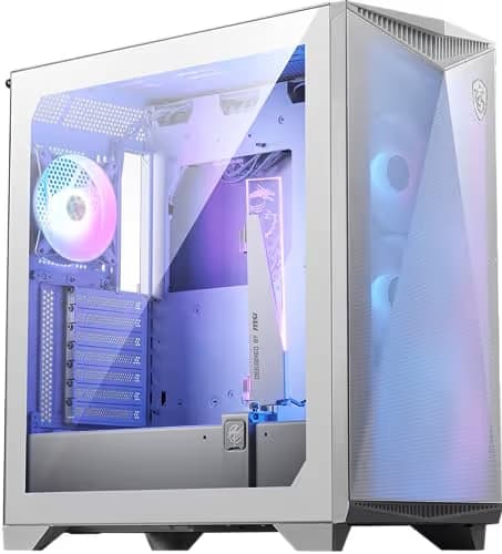 MSI MPG GUNGNIR 300R AIRFLOW ATX Mid Tower White with Tempered Glass Side Panel main image