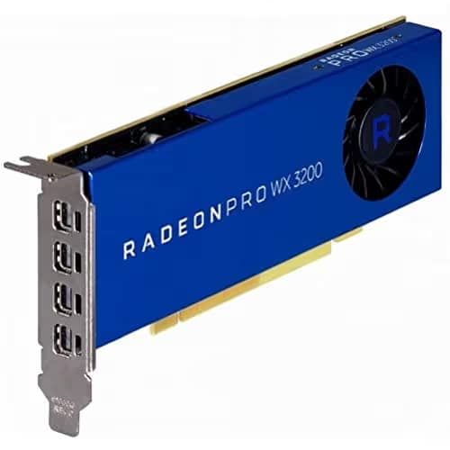 AMD Radeon Pro WX 3200 Pro WX 3200 4GB GDDR5 Blue / Black image