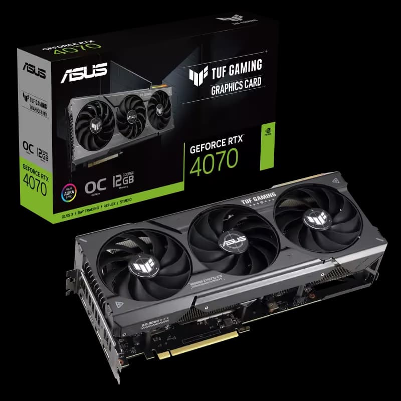 Asus TUF GAMING OC GeForce RTX 4070 12GB GDDR6X Black main image