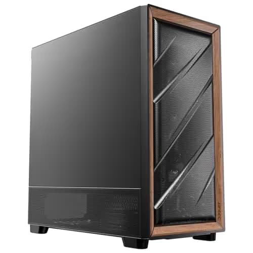 Antec FLUX SE ATX Mid Tower Black / Brown with Tempered Glass Side Panel image