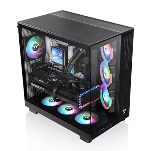 Thermaltake View 380 XL TG ARGB ATX Mid Tower Black Tempered Glass image