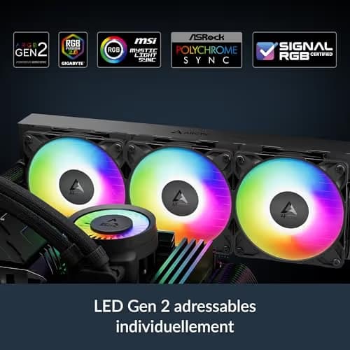 ARCTIC Liquid Freezer III Pro A-RGB Water 360mm 77 CFM Black image