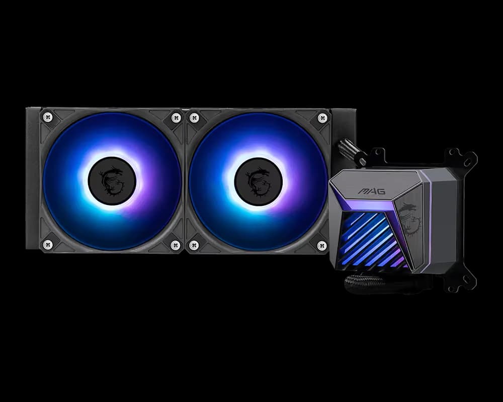 MSI MAG CORELIQUID A15 Water 240mm 64.89 CFM Black image