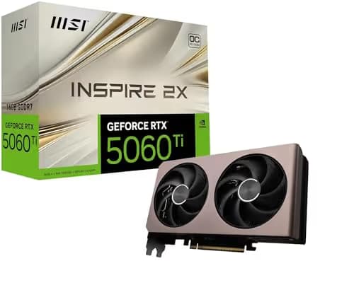MSI INSPIRE 2X OC GeForce RTX 5060 Ti 16GB GDDR7 image