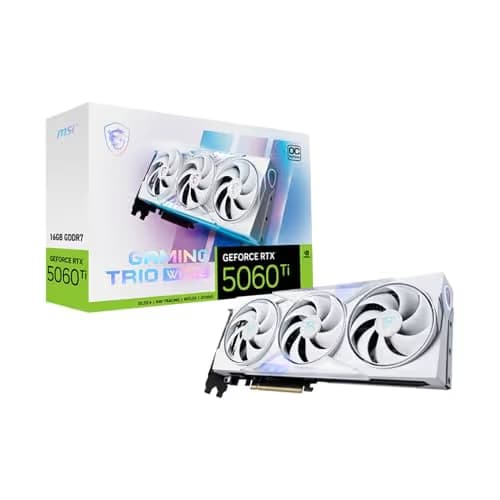 MSI GeForce RTX 5060 Ti 16G GAMING TRIO OC WHITE GDDR7 image