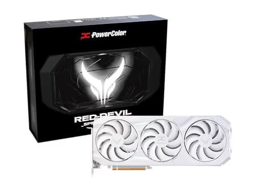PowerColor Red Devil Spectral White AMD Radeon RX 9070 XT 16GB GDDR6 image