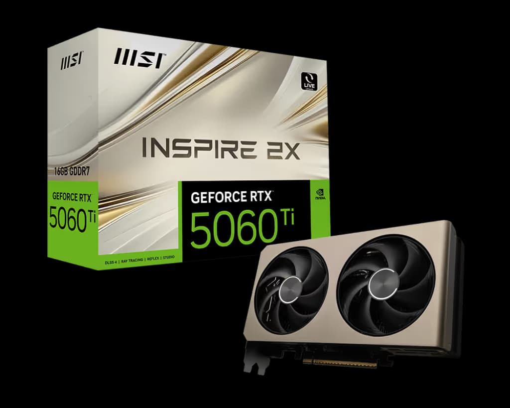 MSI GeForce RTX 5060 Ti 16G INSPIRE 2X GDDR7 main image