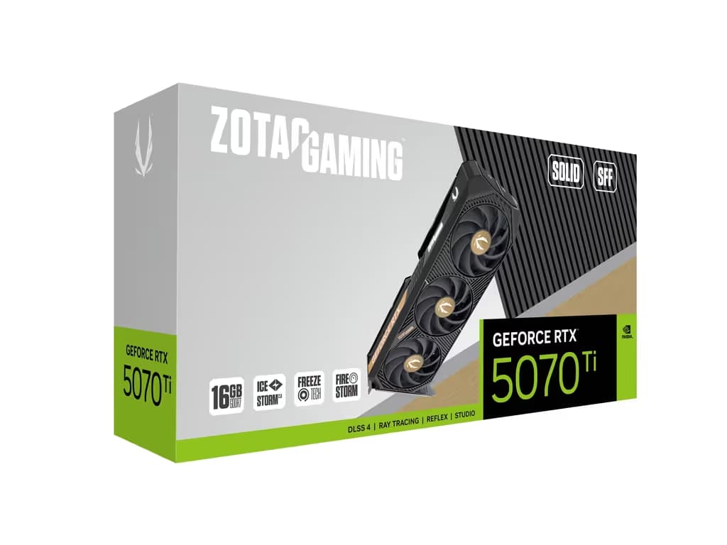 ZOTAC GAMING GeForce RTX 5070 Ti SOLID SFF 16GB GDDR7 image