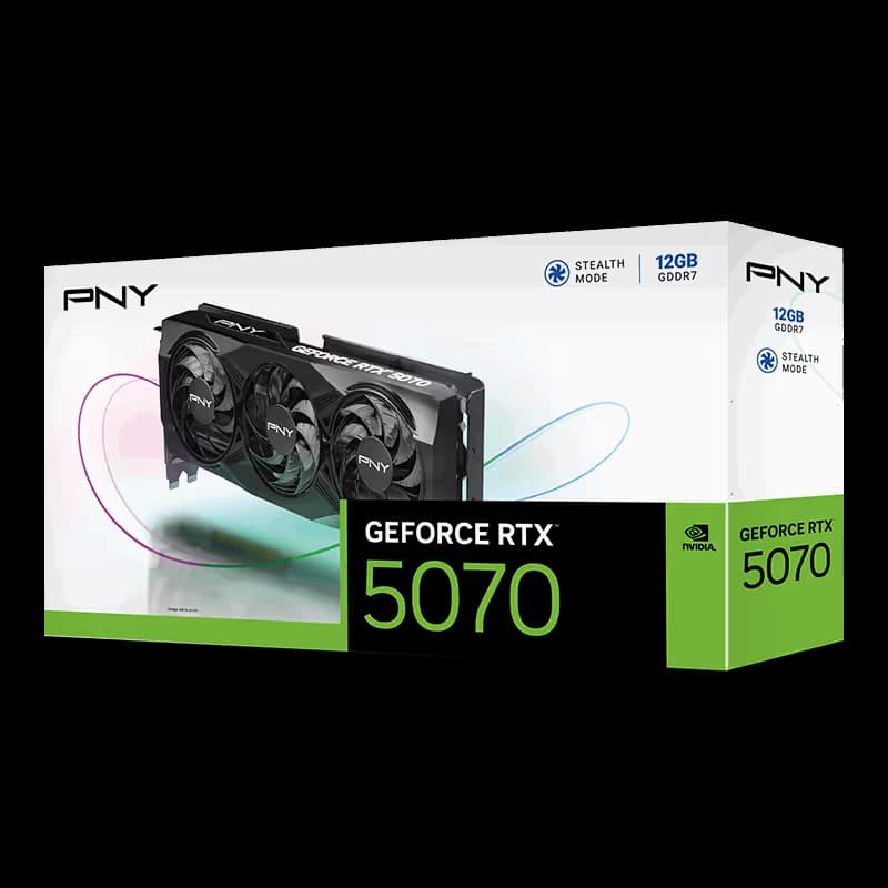 PNY GeForce RTX 5070 12GB Triple Fan GDDR7 image