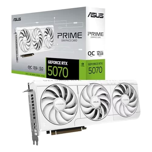 ASUS PRIME GeForce RTX 5070 White OC Edition 12GB GDDR7 image