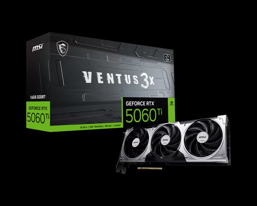 MSI VENTUS 3X GeForce RTX 5060 Ti 16GB GDDR7 main image