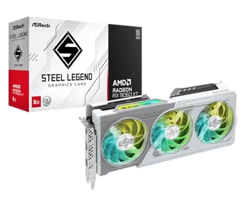 ASRock AMD Radeon RX 9060 XT Steel Legend 8GB GDDR6 OC image