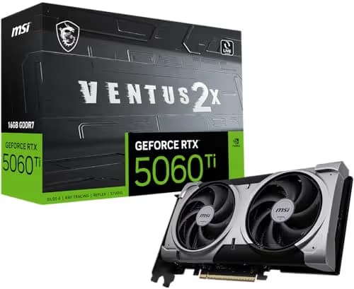 MSI VENTUS 2X PLUS GeForce RTX 5060 Ti 16GB GDDR7 image