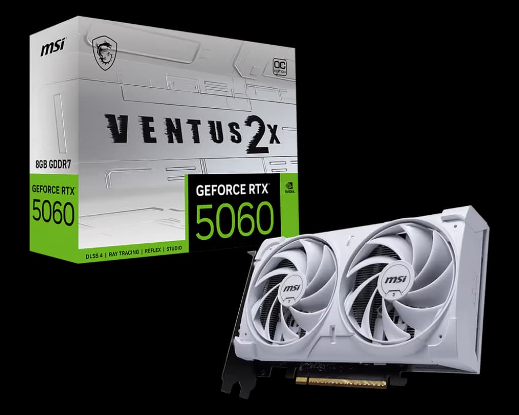 MSI GeForce RTX 5060 VENTUS 2X 8GB GDDR7 image