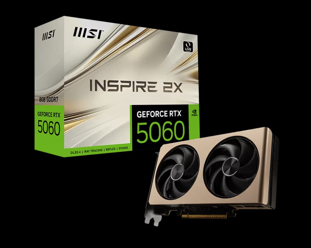 MSI GeForce RTX 5060 8G INSPIRE 2X GDDR7 main image
