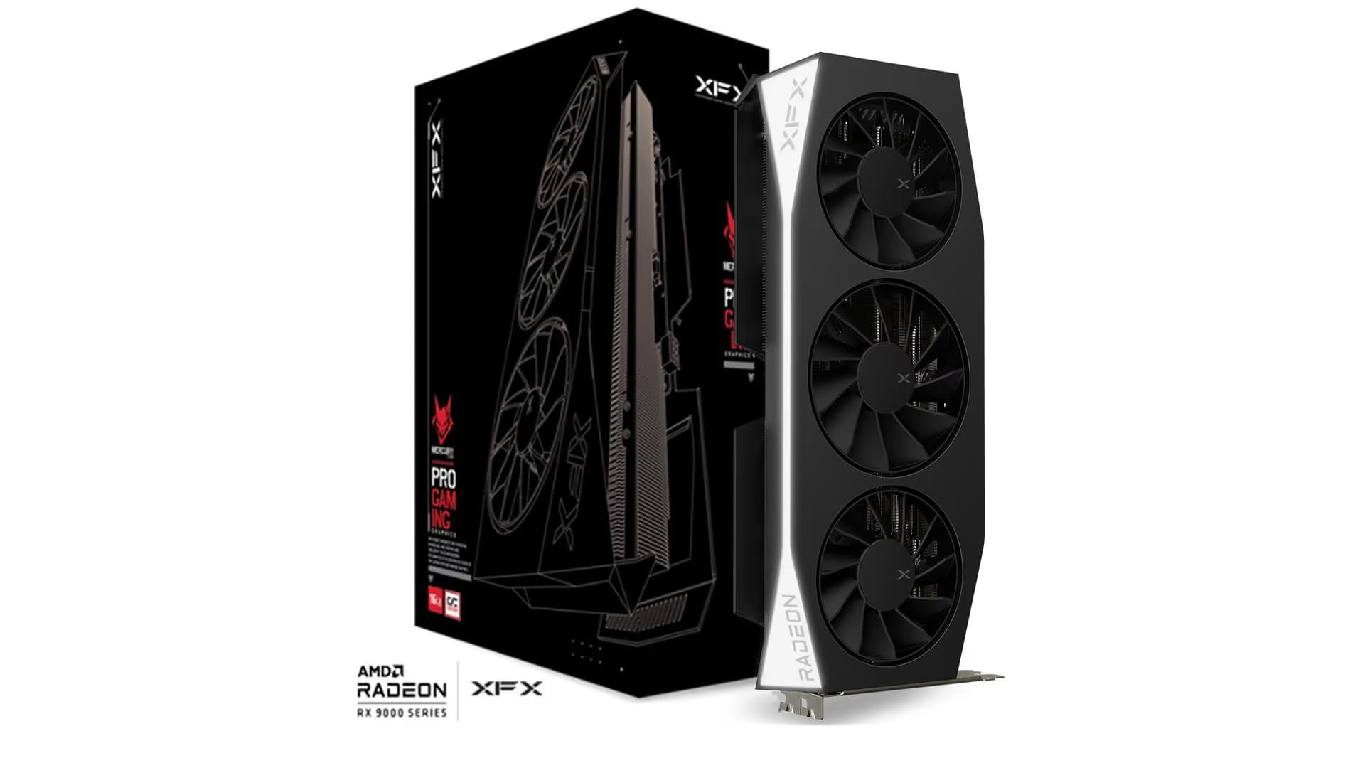 XFX Radeon RX 9060 XT Mercury OC 16GB GDDR6 Black / Silver main image