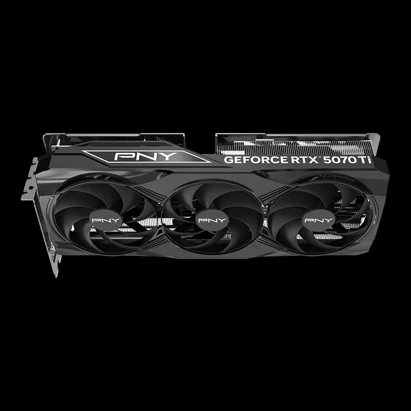 PNY Triple Fan Plus GeForce RTX 5070 Ti 16GB GDDR7 Black image