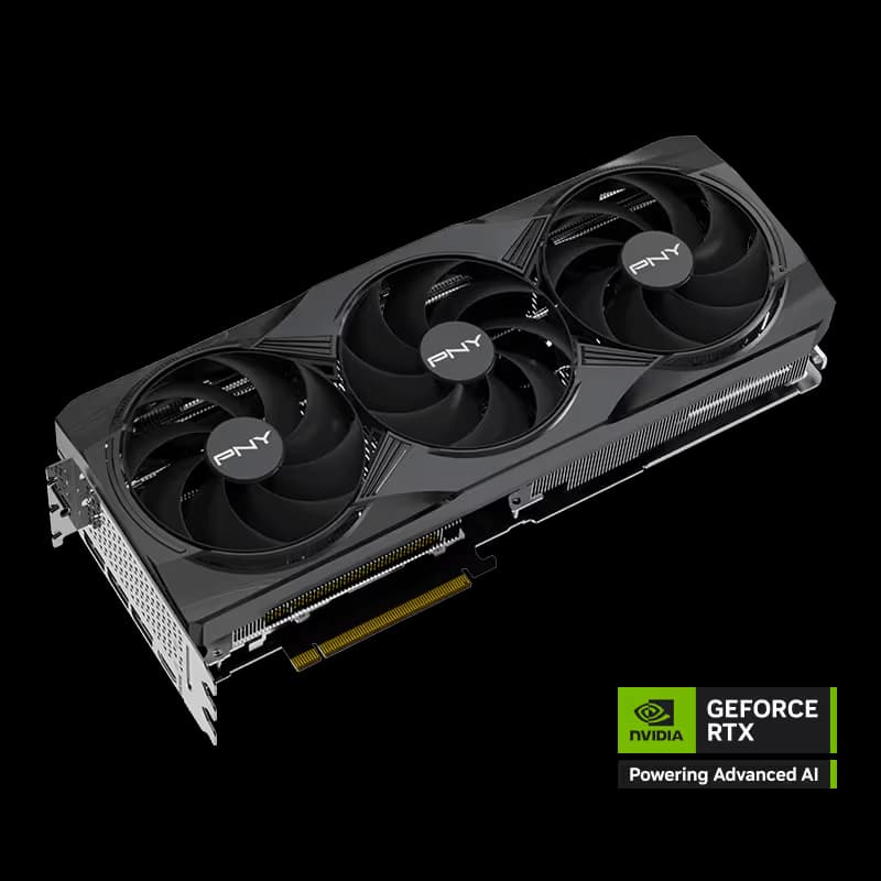 PNY Triple Fan Plus GeForce RTX 5070 Ti 16GB GDDR7 Black image