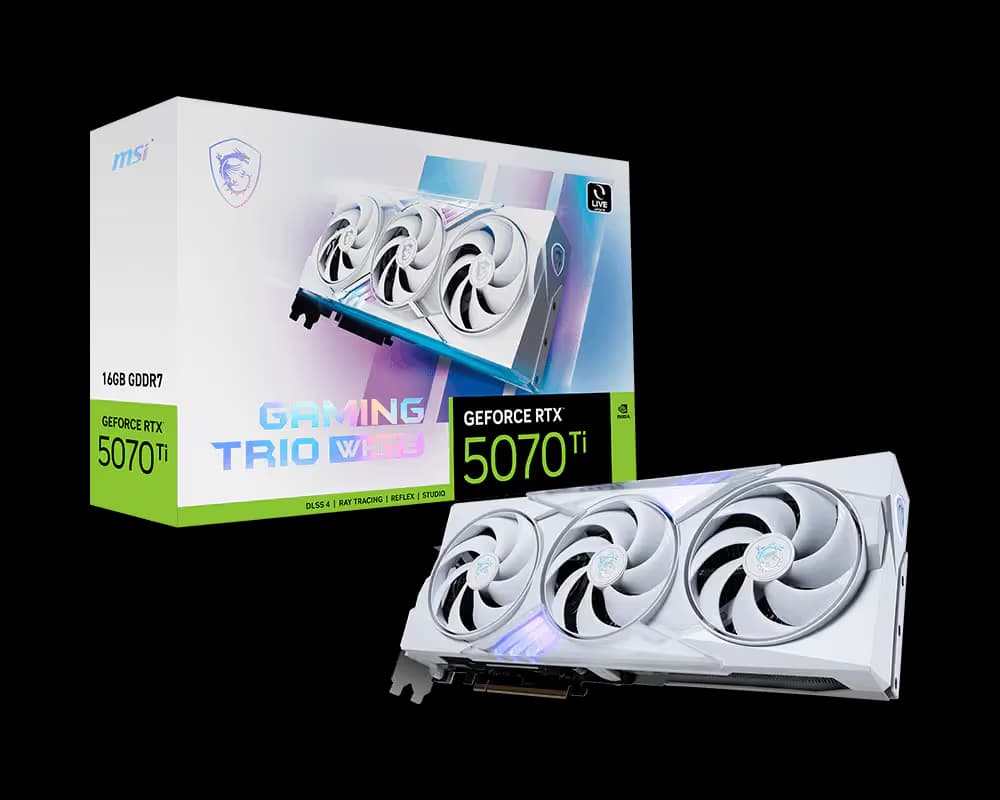 MSI GeForce RTX 5070 Ti 16G GAMING TRIO WHITE image