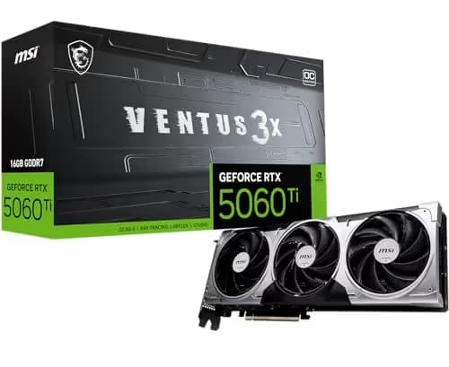 MSI GeForce RTX 5060 Ti 16G VENTUS 3X OC GDDR7 image