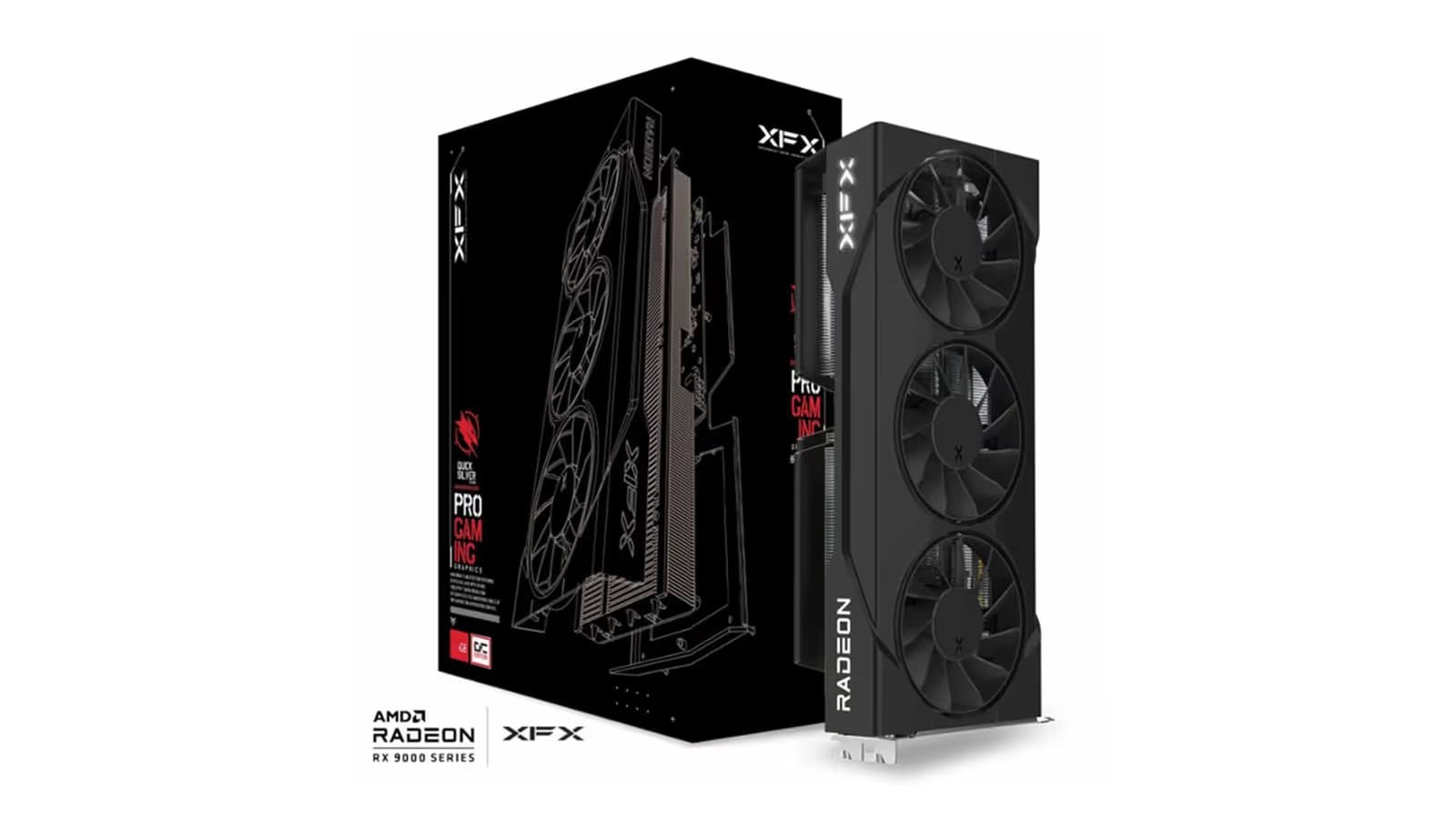 XFX Swift AMD Radeon RX 9060 XT OC Triple Fan Gaming Edition 8GB GDDR6 image