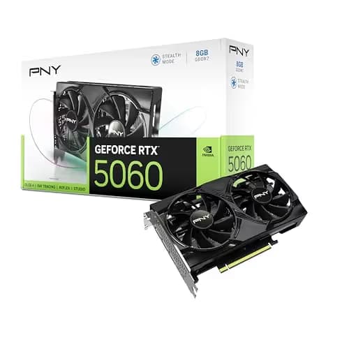 PNY Dual Fan GeForce RTX 5060 8GB GDDR7 image