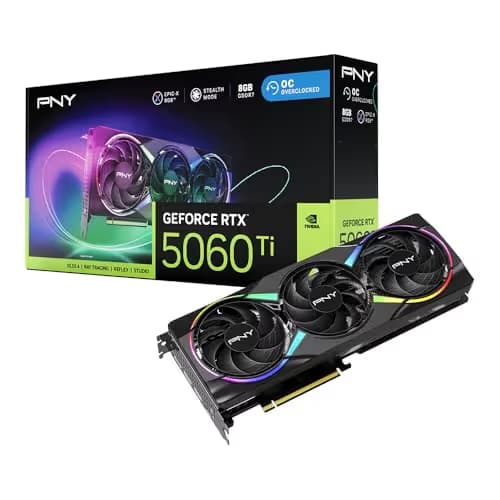 PNY EPIC-X RGB OC GeForce RTX 5060 Ti 8GB GDDR7 image