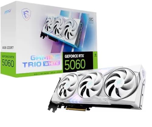 MSI GeForce RTX 5060 8G GAMING TRIO OC WHITE GDDR7 main image