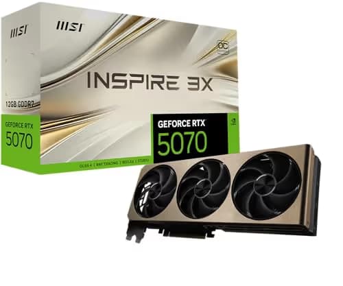MSI GeForce RTX 5070 12G INSPIRE 3X GDDR7 image