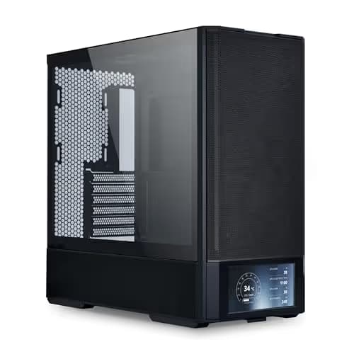 Lian Li Lancool 207 Digital ATX Mid Tower Black with Tempered Glass Side Panel and USB 3.2 Gen 2 Type-C, USB 3.2 Gen 1 Type-A image