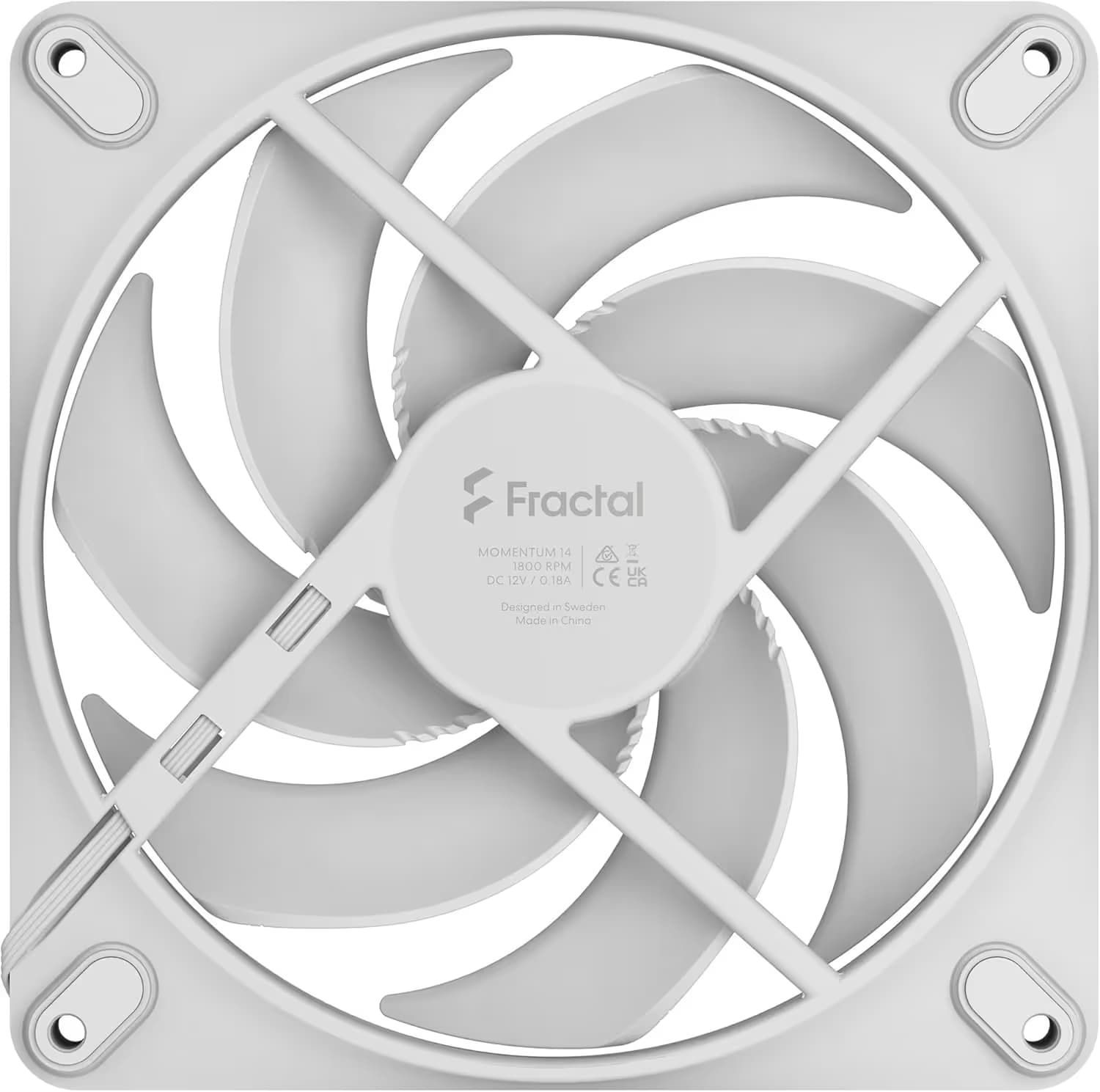 Fractal Design Momentum 140 White image