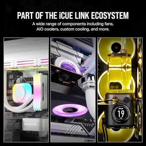 Corsair iCUE LINK QX140 140mm White ARGB image