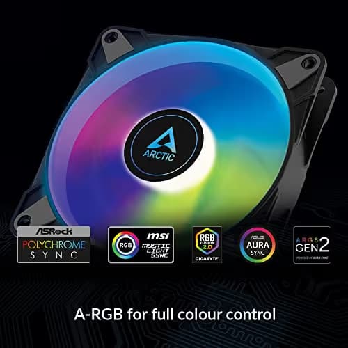 ARCTIC P14 PWM PST 140mm Black A-RGB image