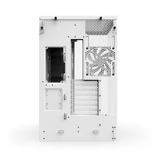 NZXT H9 Flow (2025) ATX Mid Tower White Tempered Glass Side Panel image