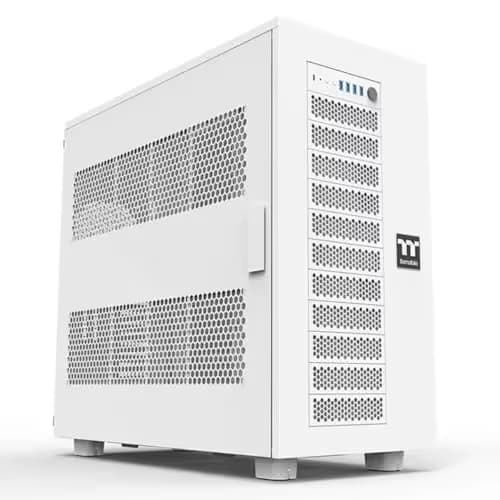 Thermaltake AX700 ATX Full Tower White Mesh Side Panel, USB 3.2 Gen 2 Type-C, USB 3.2 Gen 1 Type-A image