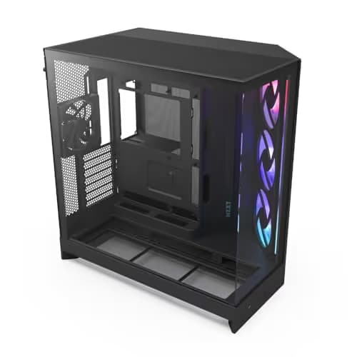 NZXT H9 Flow RGB (2025) ATX Mid Tower Black Tinted Tempered Glass main image