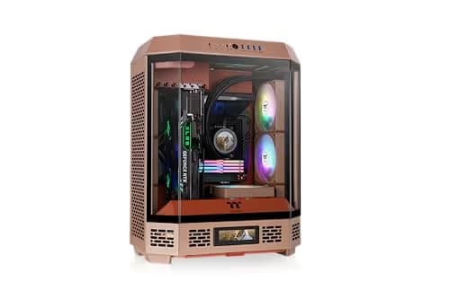 Thermaltake The Tower 600 ATX Mid Tower Red Tempered Glass Side Panel, USB 3.2 Gen 2 Type-C, USB 3.2 Gen 1 Type-A image