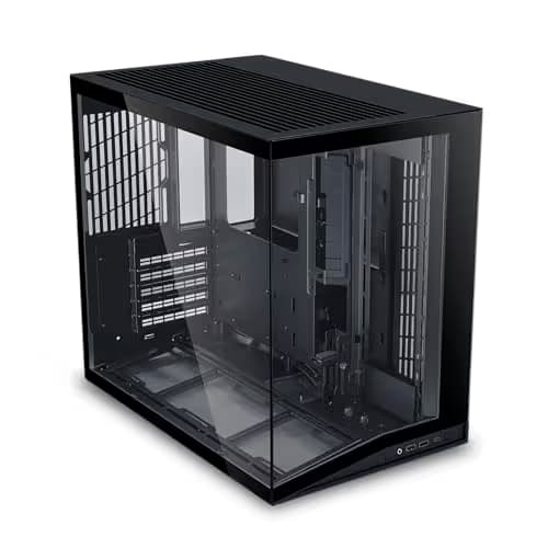 Lian Li O11 Dynamic Mini V2 ATX Mini Tower Black with Tempered Glass Side Panel and USB 3.2 Gen 2 Type-C, USB 3.2 Gen 1 Type-A image